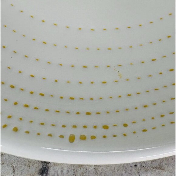 4 Hearth & Hand Magnolia Bread Plate Yellow Teal Radial  2017 Hearth & Hand By Magnolia Target Yellow Radial Stitch 7.75\